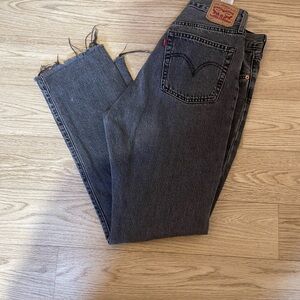 Levi's Charcoal Gray women’s Denim Jeans